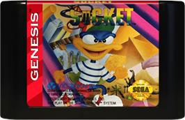Cartridge artwork for Socket on the Sega Genesis.